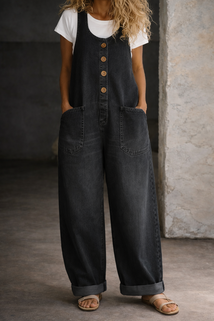 Lisa | Vintage-Wash Cotton Overalls