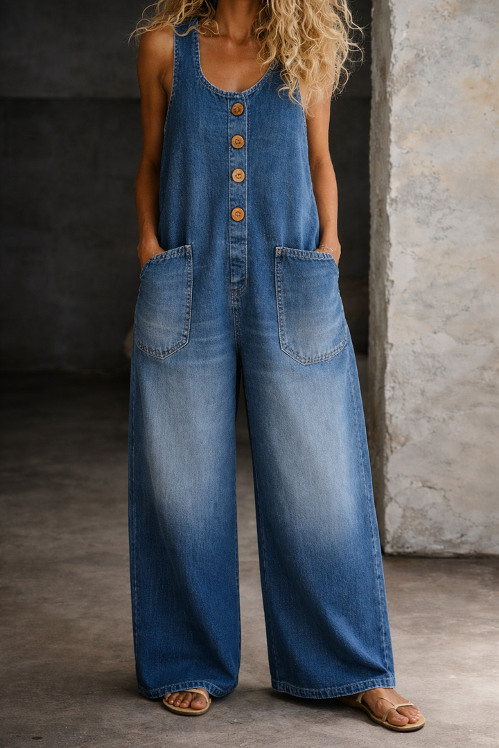 Marina | Vintage-Wash Cotton Overalls