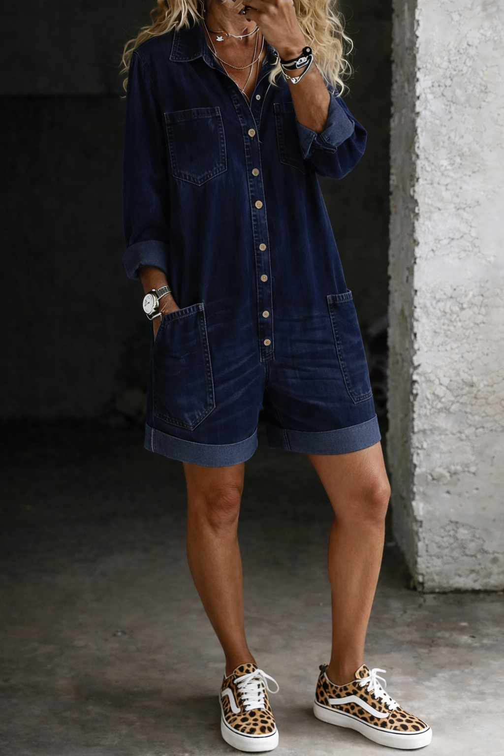 Priscilla | Casual Denim Romper