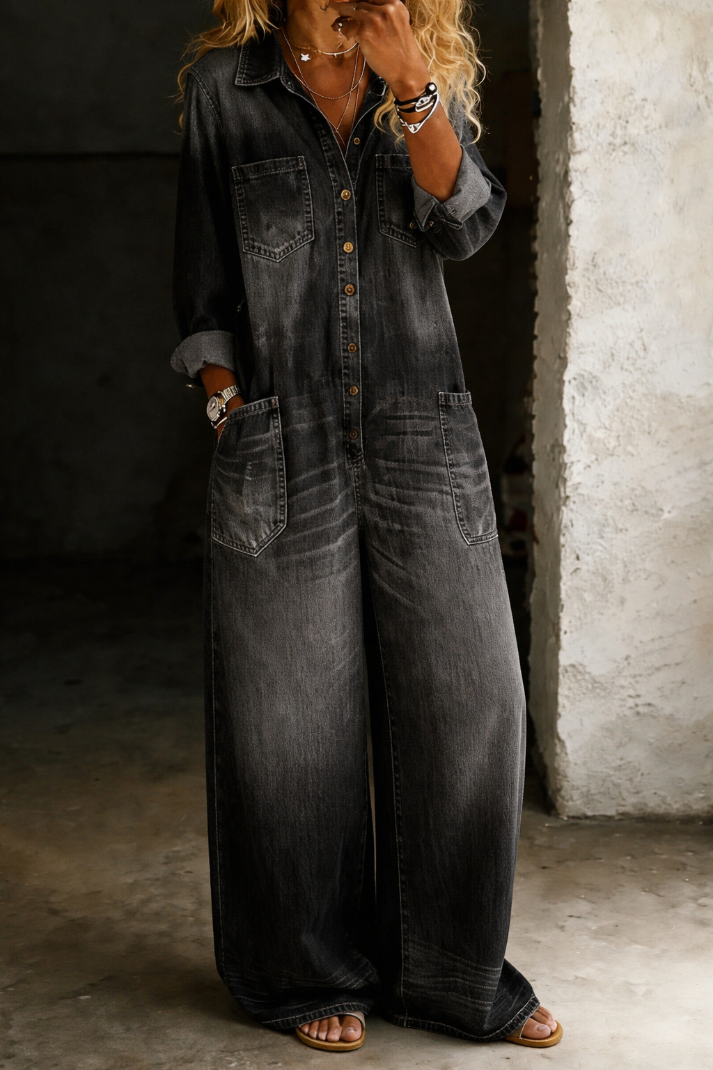 Susanna | Relaxed Denim Jumpsuit
