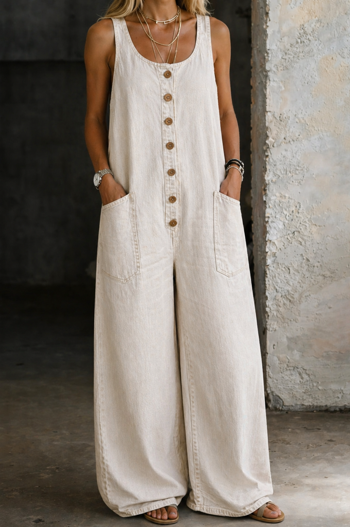 Marina | Vintage-Wash Cotton Overalls