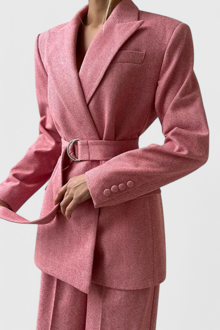 Livia Three-Piece Suit Ensemble Featuring a Tailored Corset