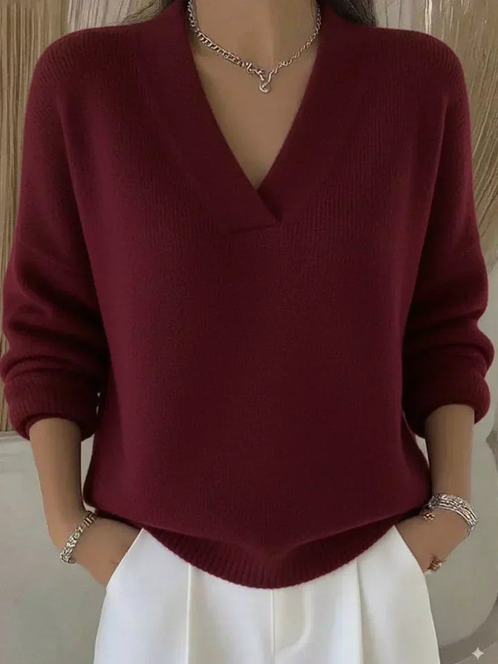Elisa | Relaxed V-Neck Sweater