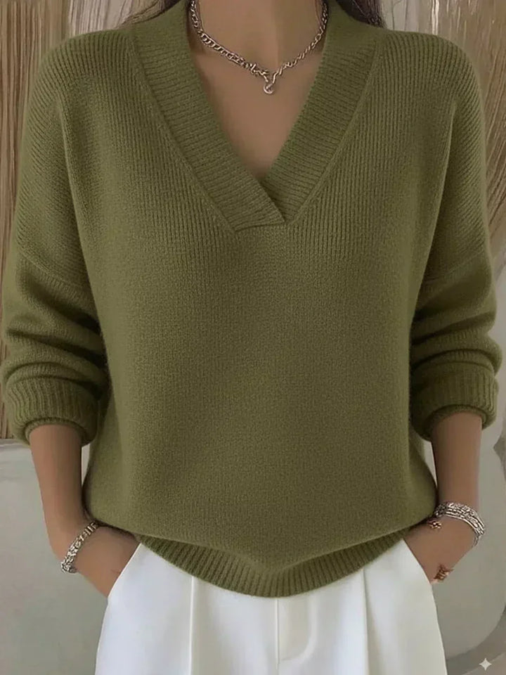 Elisa | Relaxed V-Neck Sweater