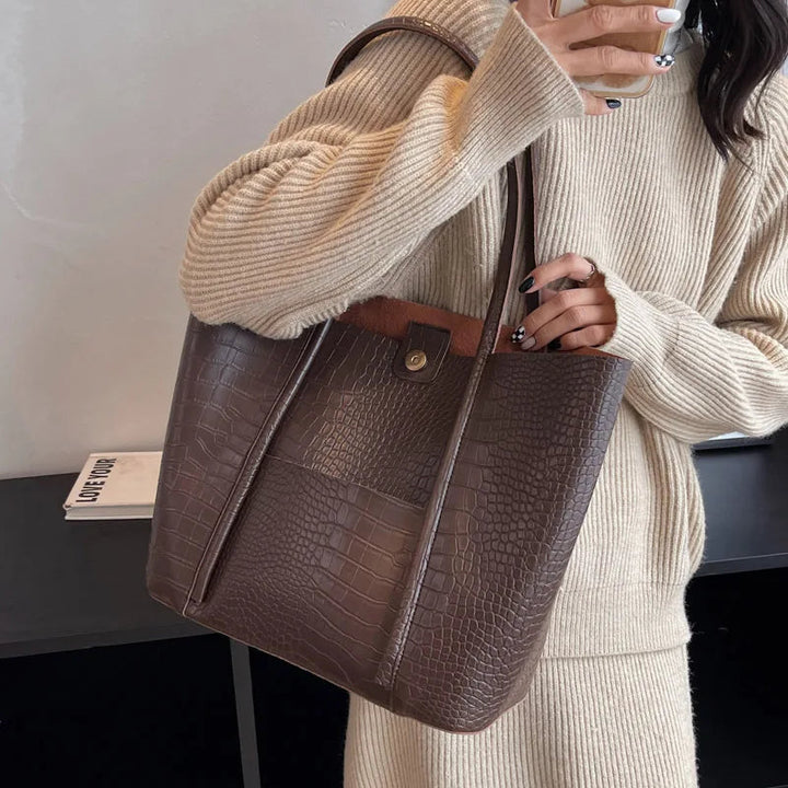 Beatrice | Refined Leather Shoulder Bag