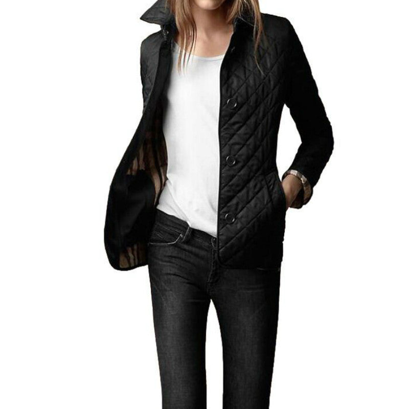 Lidia | Button-Front Quilted Jacket