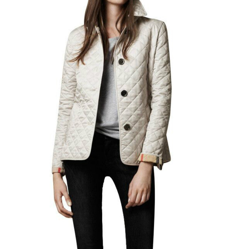 Lidia | Button-Front Quilted Jacket