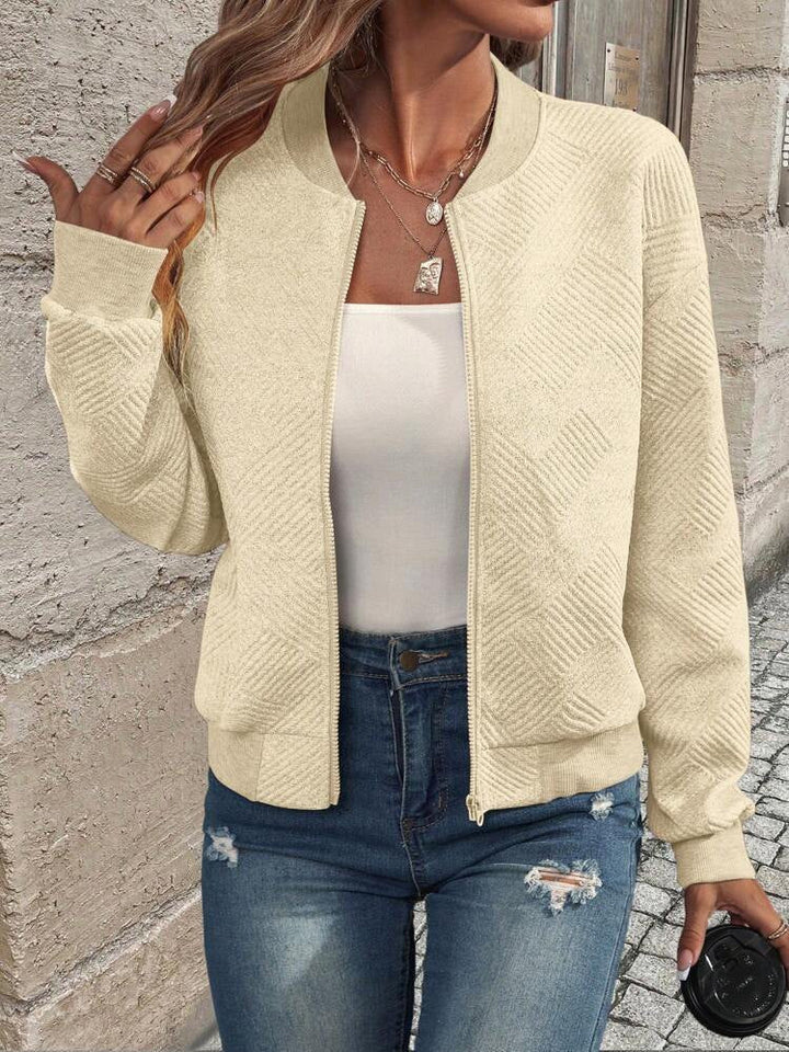 Erica | Textured Bomber Jacket
