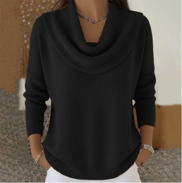 Fiammetta | Draped Cowl Neck Sweater
