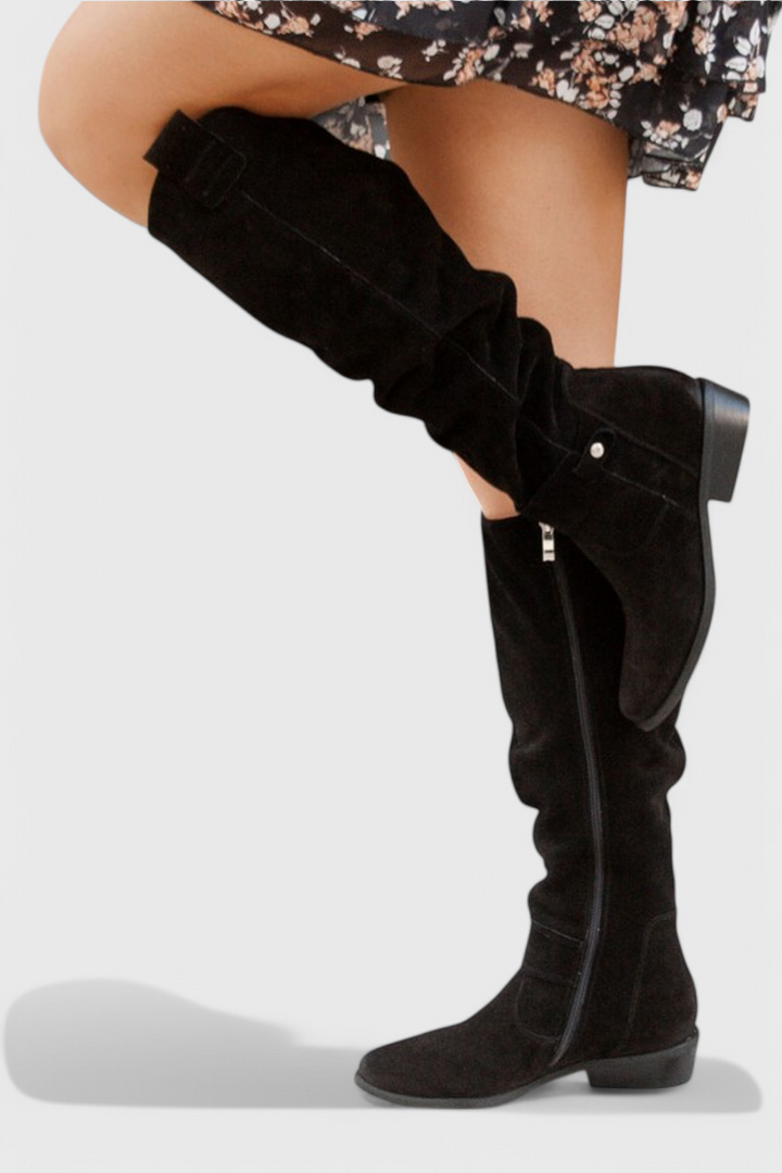 Lea Retro High Boots with Elegant Vintage Silhouette