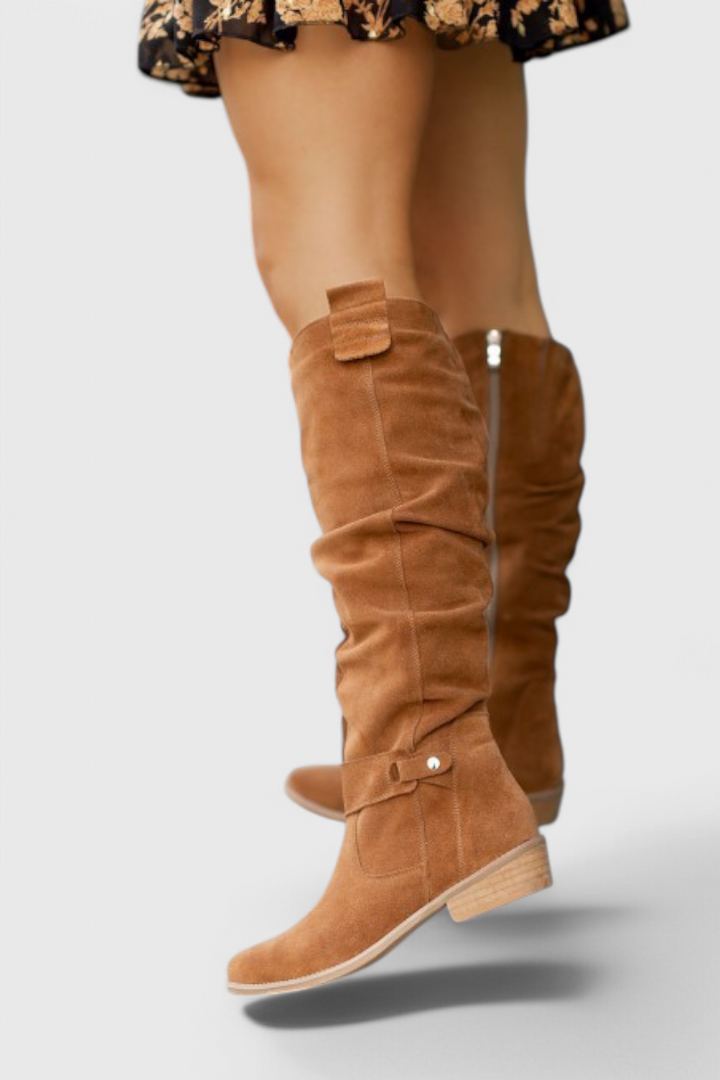 Lea Retro High Boots with Elegant Vintage Silhouette