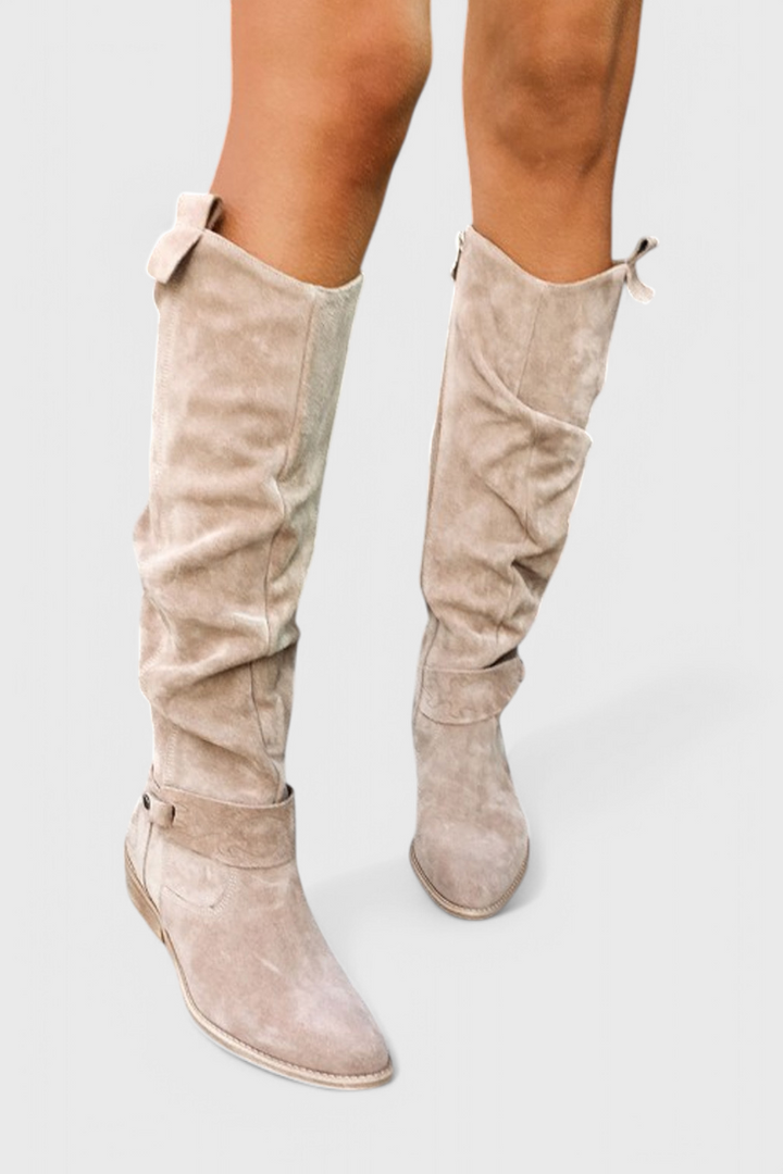 Lea Retro High Boots with Elegant Vintage Silhouette