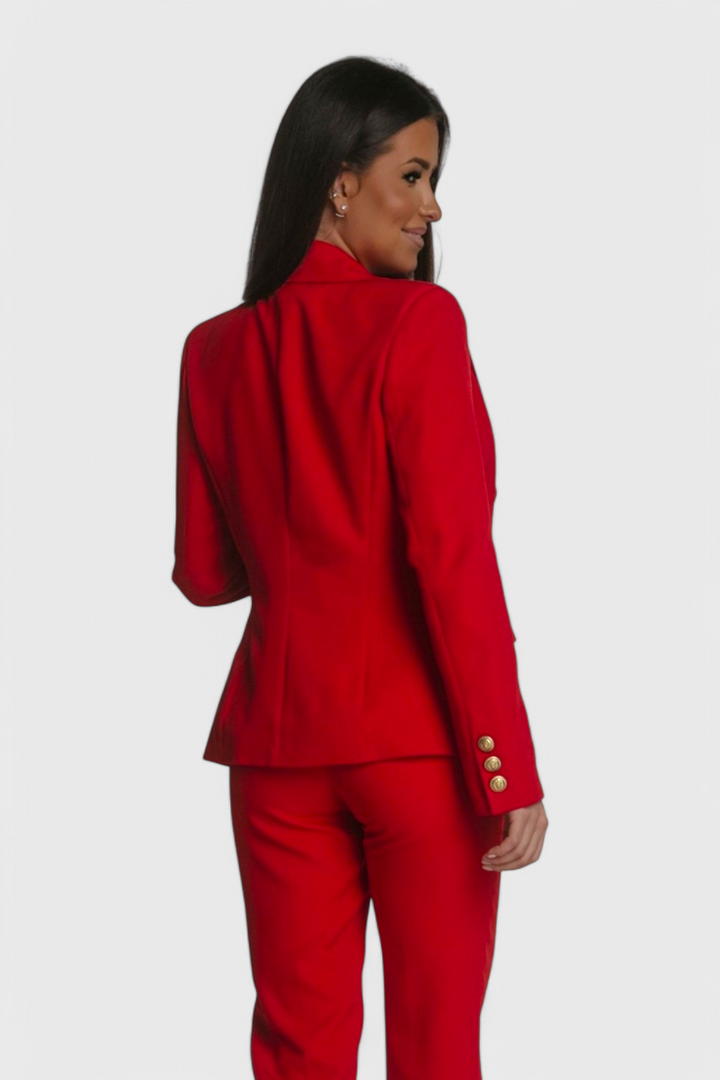 Fiorella Fitted Blazer with Slim Trousers
