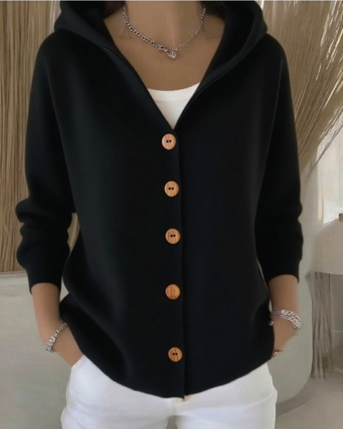 Eugenia | Hooded Knit Cardigan