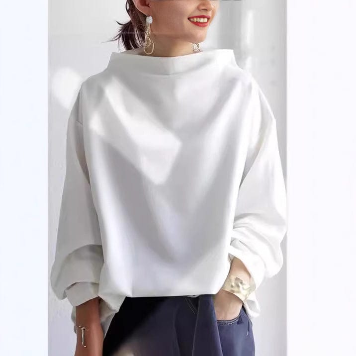 Allegra | Oversized Mock-Neck Top