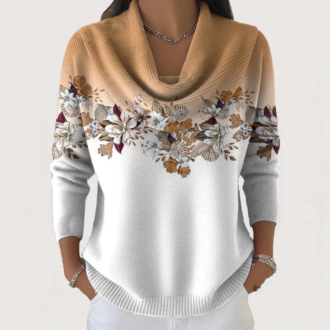 Flora | Soft-Neck Floral Top