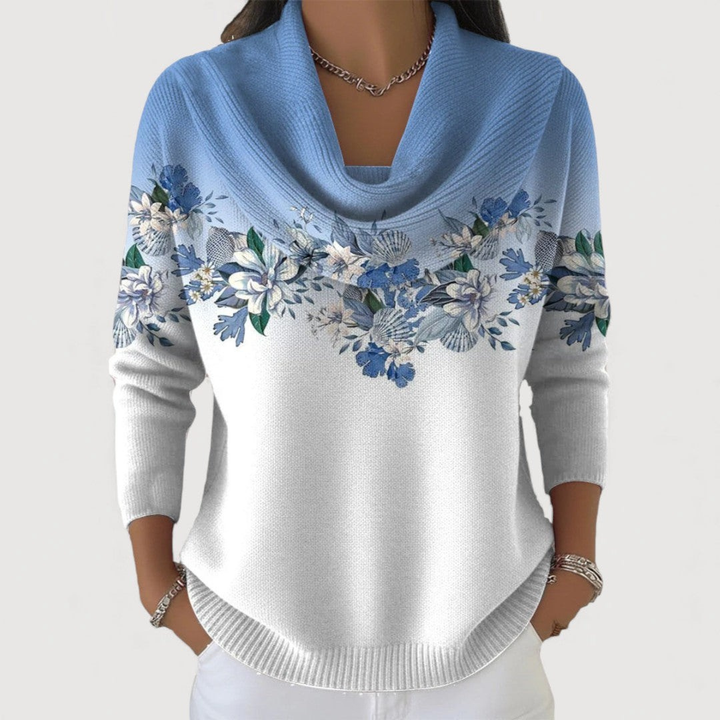 Flora | Soft-Neck Floral Top