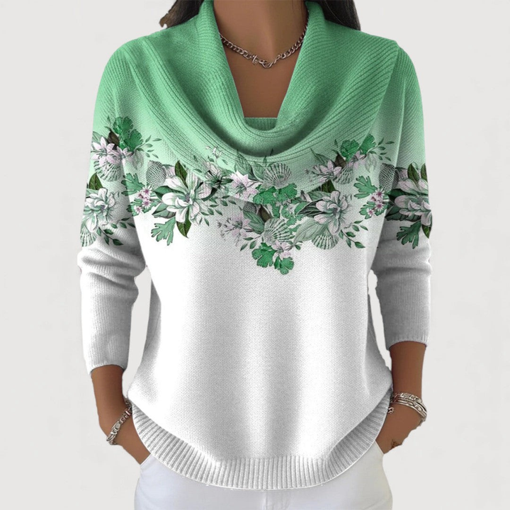 Flora | Soft-Neck Floral Top