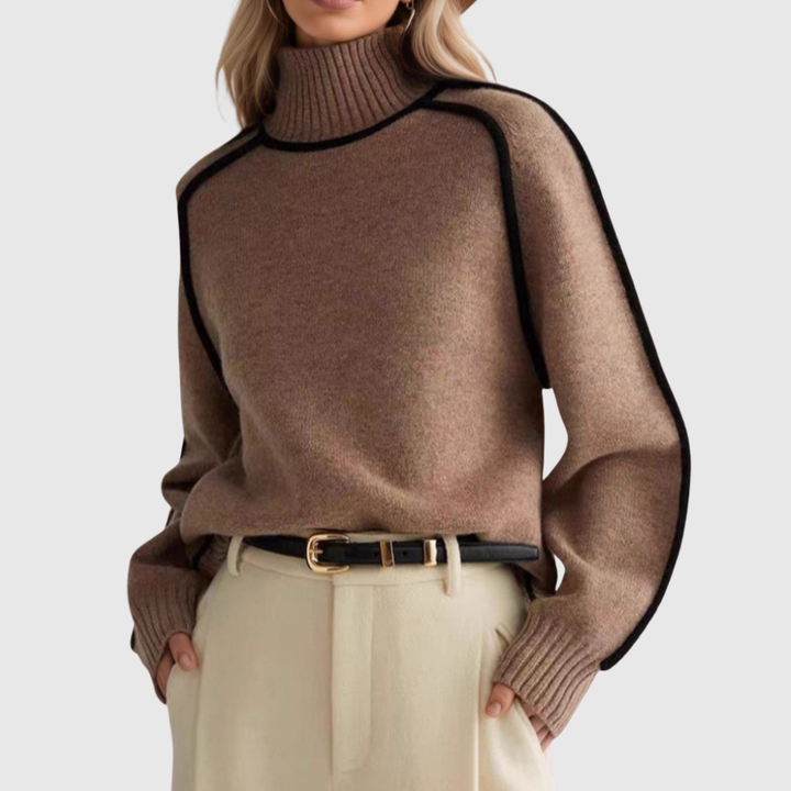 Laura | Elegant Mock-Neck Sweater
