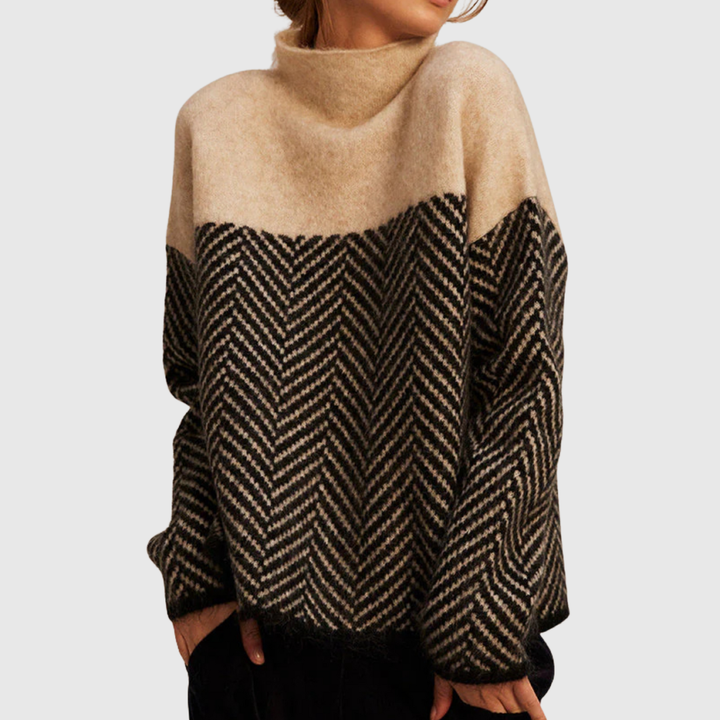 Fiorella | Cotton Mock-Neck Sweater