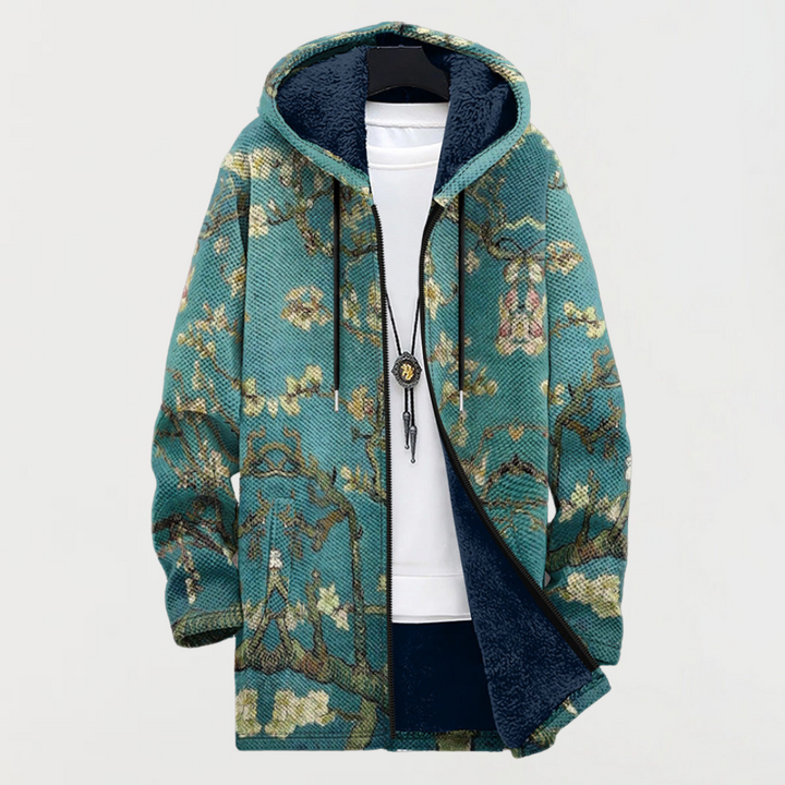 Raffaella | Floral-Print Hooded Cardigan