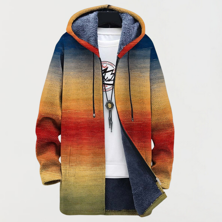 Rosetta | Sunset-Gradient Hooded Cardigan