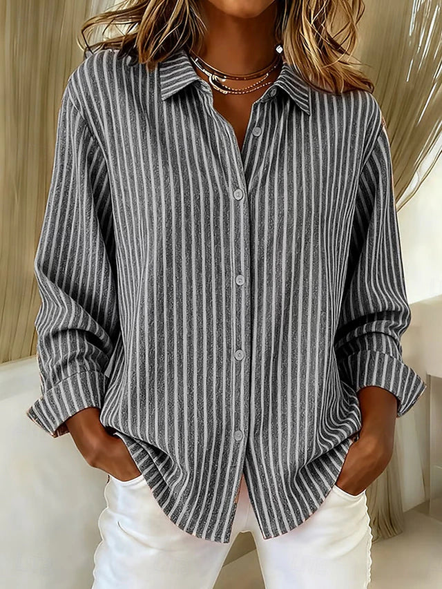 Daniela | Striped Button-Down Shirt