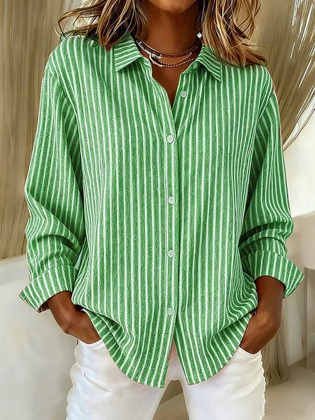 Daniela | Striped Button-Down Shirt