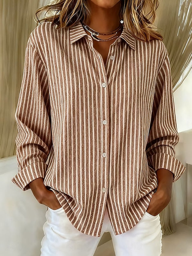 Daniela | Striped Button-Down Shirt
