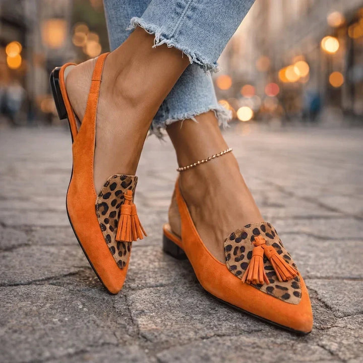 Bruna sandals with straps and tassels