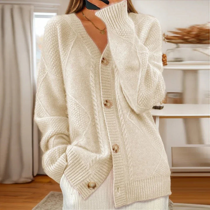 Emma | Ribbed Knit Cardigan