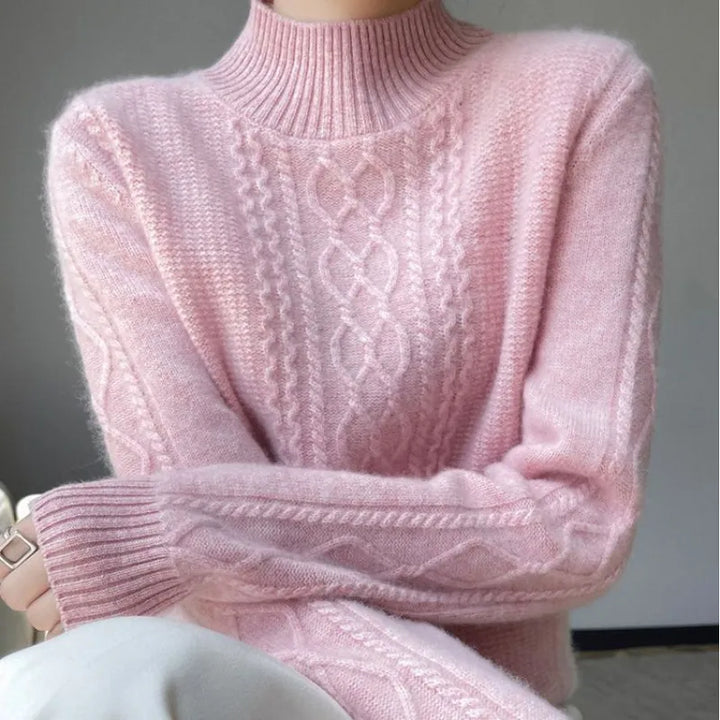 Beatrice | Cable-Knit Turtleneck Sweater
