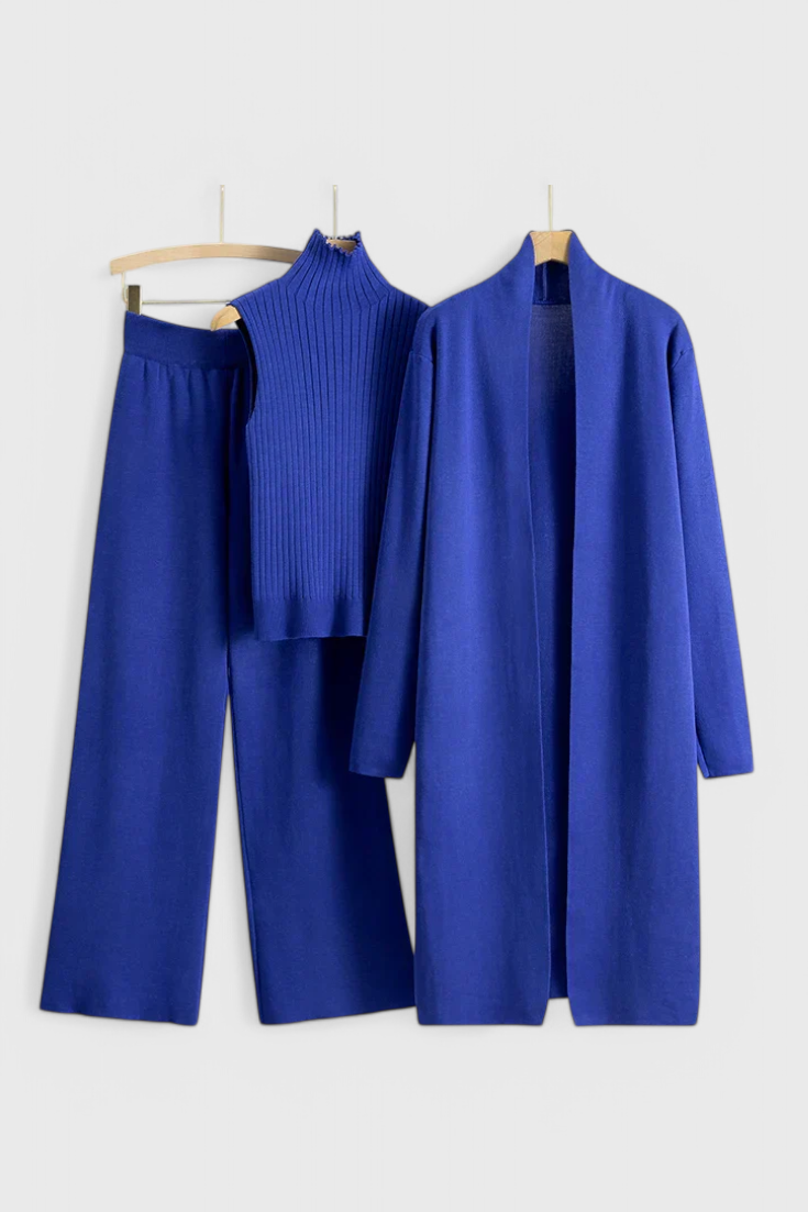 Cristina 3-Piece Soft Knit Ensemble with Chic Design