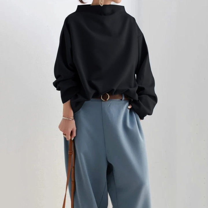 Allegra | Oversized Mock-Neck Top