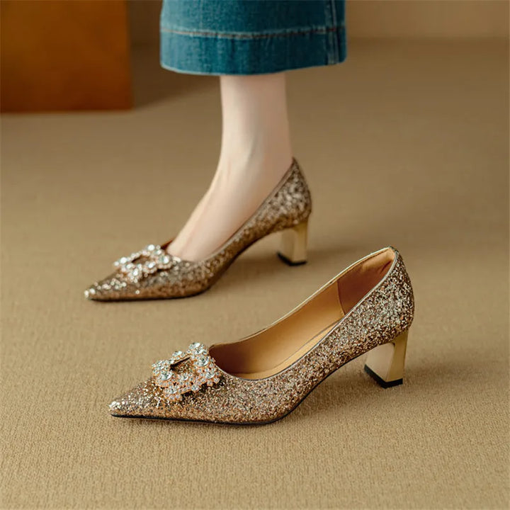 Delfina | Glitter Pumps