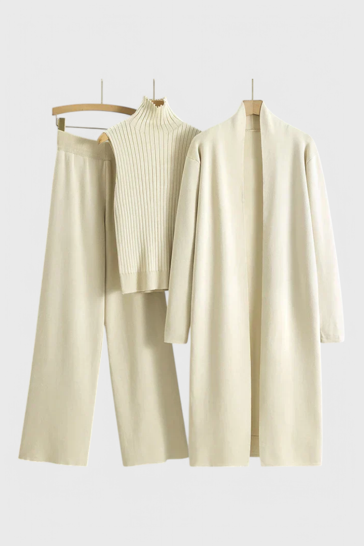 Cristina 3-Piece Soft Knit Ensemble with Chic Design