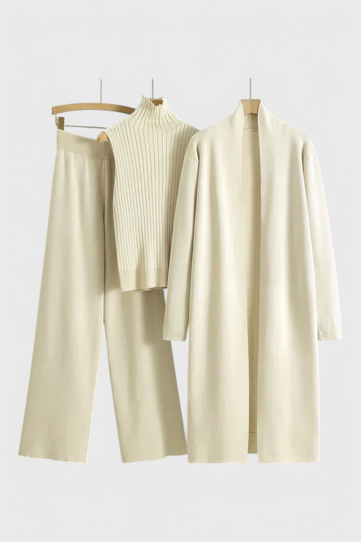 Cristina 3-Piece Soft Knit Ensemble with Chic Design