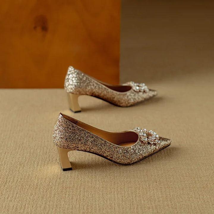 Delfina | Glitter Pumps