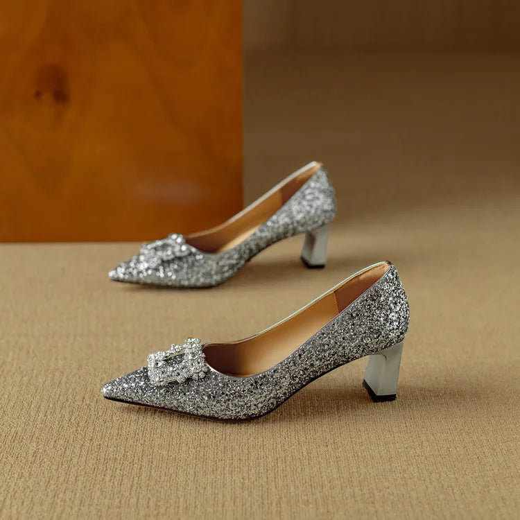 Delfina | Glitter Pumps