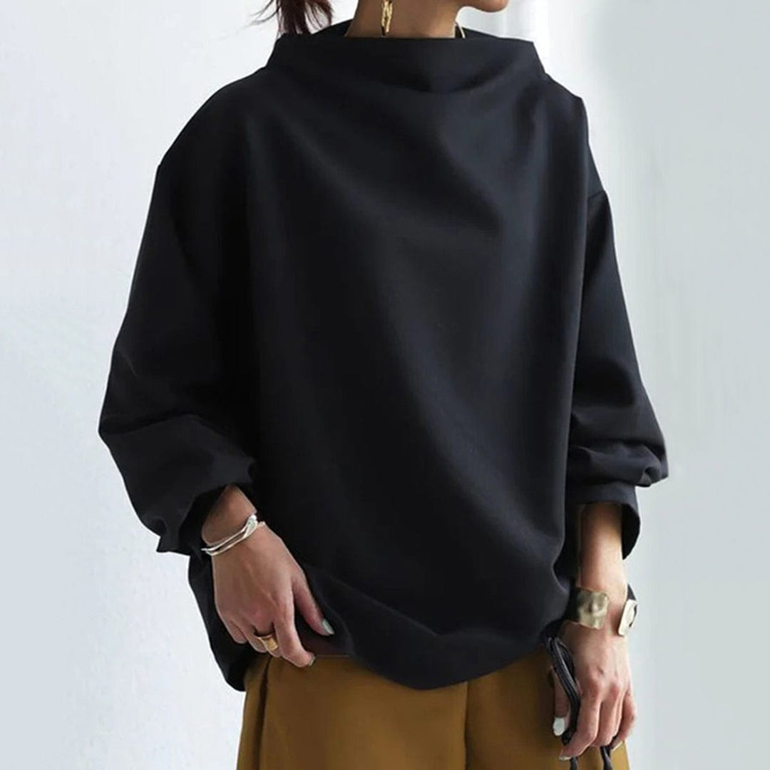 Allegra | Oversized Mock-Neck Top