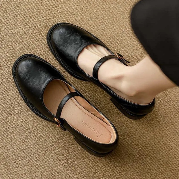 Milena | Classic Leather Mary Janes