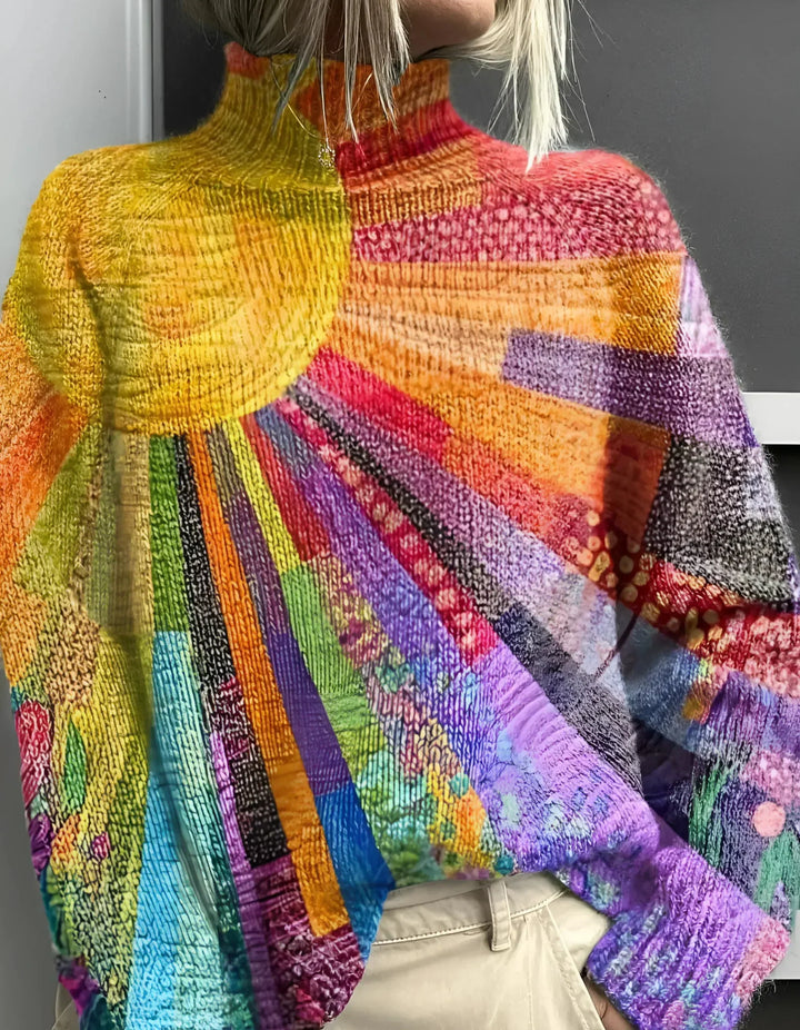 Francesca | Colorful Turtleneck