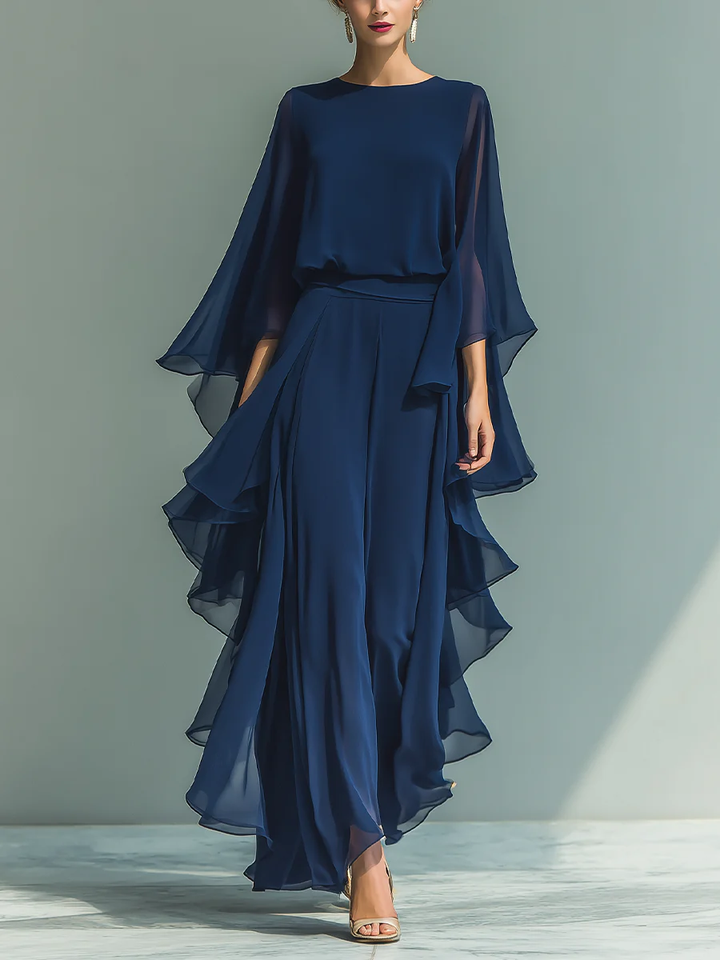 Dorotea | Elegant Flowing Evening Jumpsuit