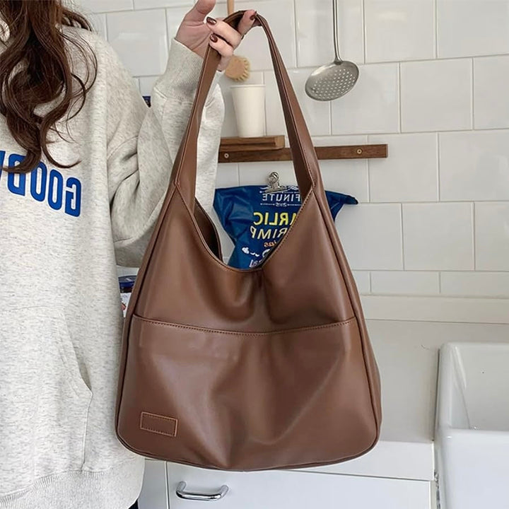 Laura | Refined Leather Shoulder Bag