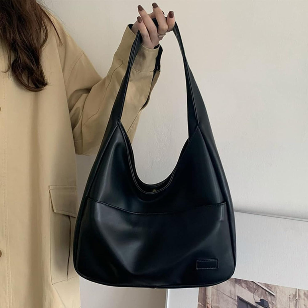 Laura | Refined Leather Shoulder Bag