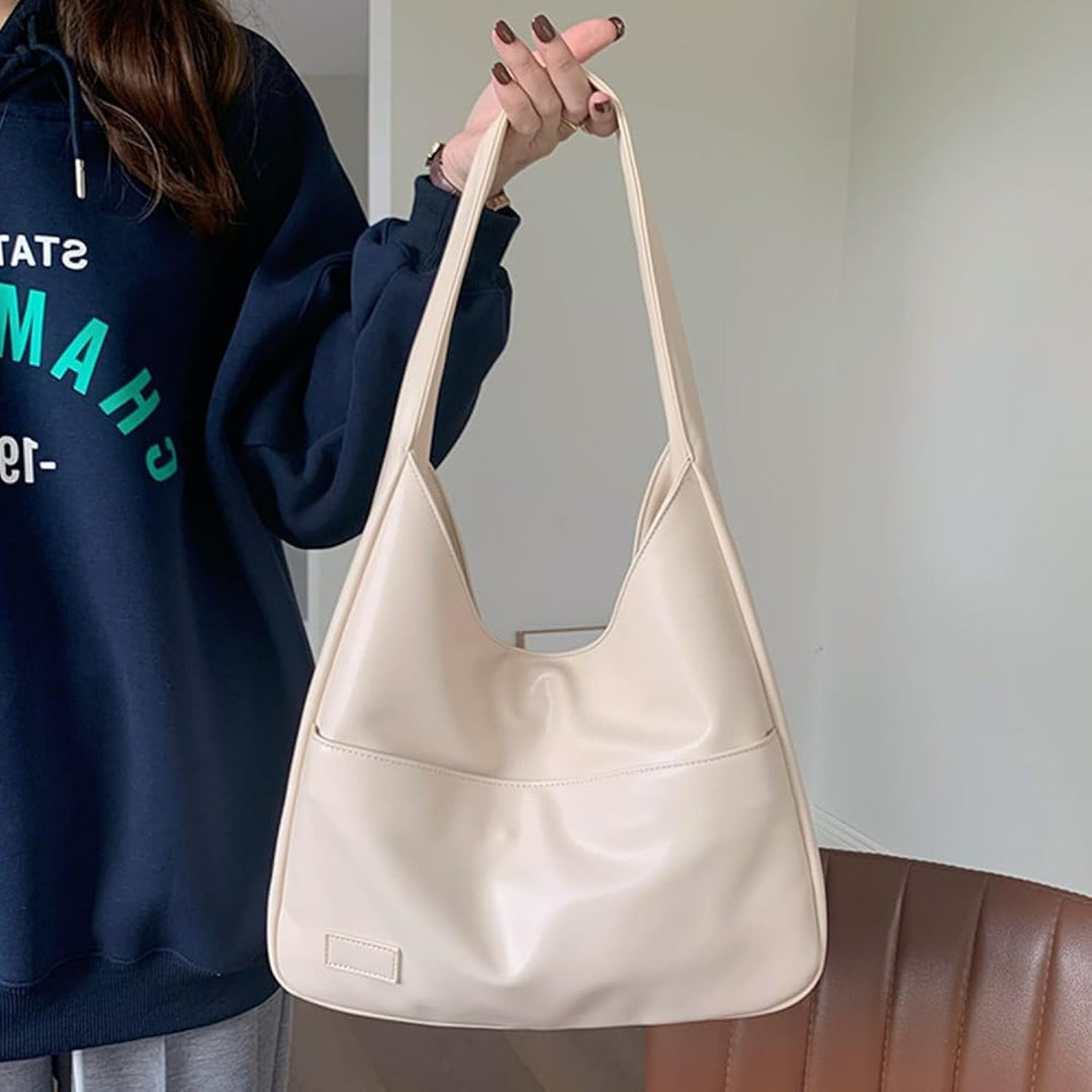 Laura | Refined Leather Shoulder Bag