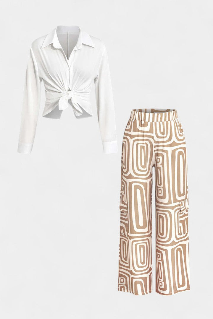 Ornella Lightweight Two-Piece Set with Tailored Collar