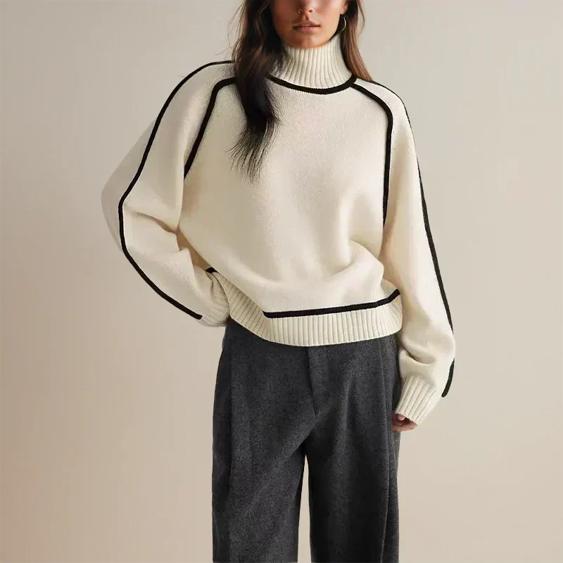 Bianca | Cotton-Blend Turtleneck Sweater