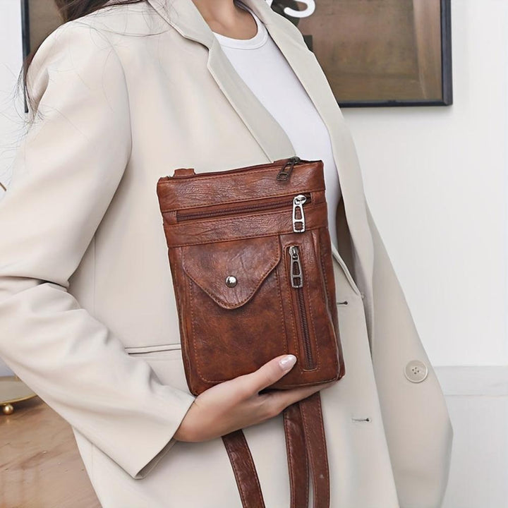 Flora | Vintage Leather Shoulder Bag