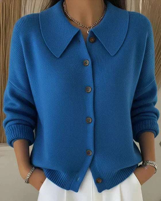 Delfina | Button Collar Cardigan